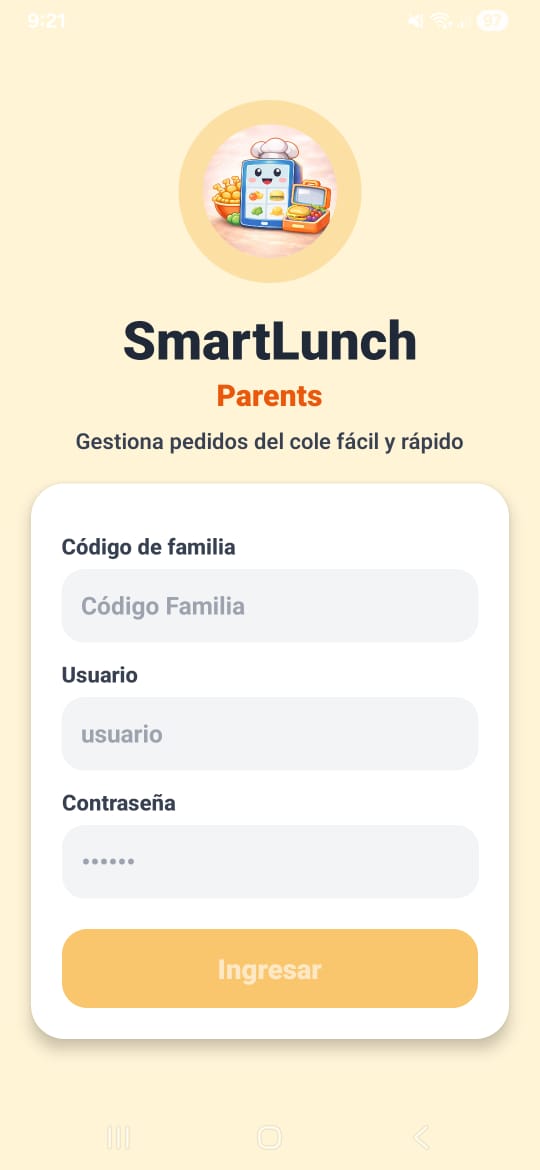 Aplicación móvil de SmartLunch